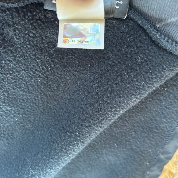 Men's The North Face Polartech Fleece Coat Jacket Size XL Black Hood Warm - Picture 10 of 10